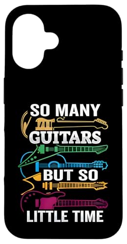 So viele Gitarren, aber so wenig Zeit, Geschenke für Retro-Gitarren Hülle für iPhone 16 So viele Gitarren, aber so wenig Zeit, Geschenke für Retro-Gitarren Hülle für iPhone 16 von the Music Guitar Gifts
