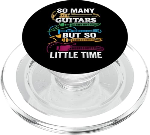So viele Gitarren, aber so wenig Zeit, Geschenke für Retro-Gitarren PopSockets PopGrip für MagSafe So viele Gitarren, aber so wenig Zeit, Geschenke für Retro-Gitarren PopSockets PopGrip für MagSafe von the Music Guitar Gifts