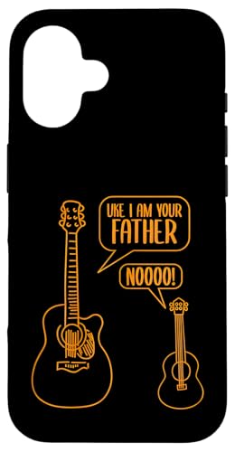Ukulele-Gitarre mit Aufschrift "I Am Your Father", Geschenk für Sänger Hülle für iPhone 16 Ukulele-Gitarre mit Aufschrift "I Am Your Father", Geschenk für Sänger Hülle für iPhone 16 von the Music Guitar Gifts