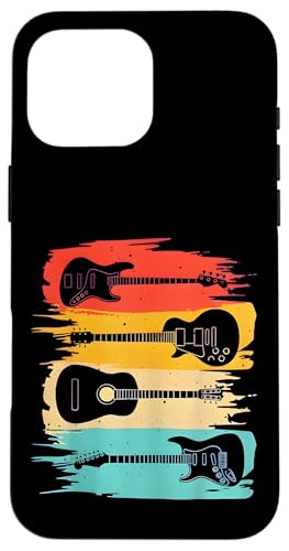 Vintage Gitarre Geschenke für Männer Frauen Musikband Gitarristen Hülle für iPhone 16 Pro Max Vintage Gitarre Geschenke für Männer Frauen Musikband Gitarristen Hülle für iPhone 16 Pro Max von the Music Guitar Gifts