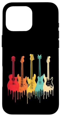 Vintage Gitarre Geschenke für Männer Frauen Musikband Gitarristen Hülle für iPhone 16 Pro Max Vintage Gitarre Geschenke für Männer Frauen Musikband Gitarristen Hülle für iPhone 16 Pro Max von the Music Guitar Gifts