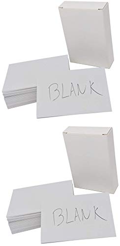 2 x 50 (100) Visitenkarten Blanko - hergestellt aus umweltfreundlicher Recyclingkarte von the lazy panda card company