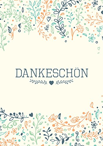 Dankeskarten - 50 Klappkarten mit 50 Umschlägen : Dankeschon, Danksagung nach Hochzeit, Geburtstag, Konfirmation u.v.m. : von the lazy panda card company