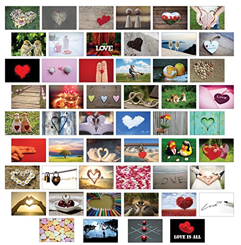 Postkarten Hochzeit/Liebespostkarten/Hochzeitsspiel 52 Wochen : jede Woche eine Postkarte - hochwertiges LEINENPAPIER für den besonderen Touch von the lazy panda card company