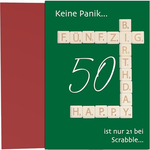the lazy panda card company Geburtstagskarte 50 – Lustige Karte mit witzigem Spruch zum runden Geburtstag the lazy panda card company Geburtstagskarte 50 – Lustige Karte mit witzigem Spruch zum runden Geburtstag von the lazy panda card company