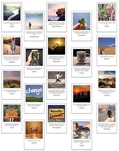 the lazy panda card company Inspirierende und motivierende Postkarten – Set mit 20 Postkarten 20 verschiedene motivierende und inspirierende Zitate von the lazy panda card company
