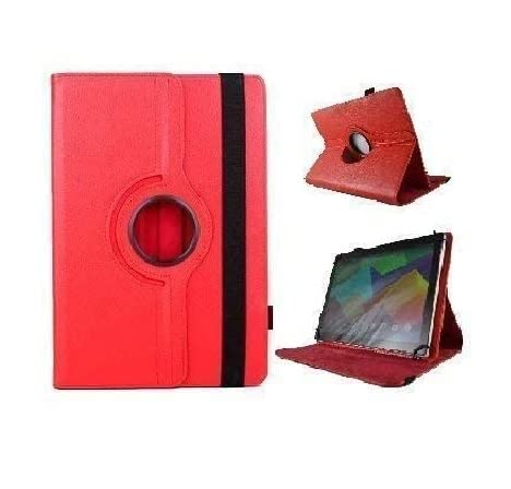 Theoutlettablet® Tablet-Schutzhülle um 360 Grad drehbar für GOODTEL G2-M / G3 10,1 Zoll - Rot von theoutlettablet