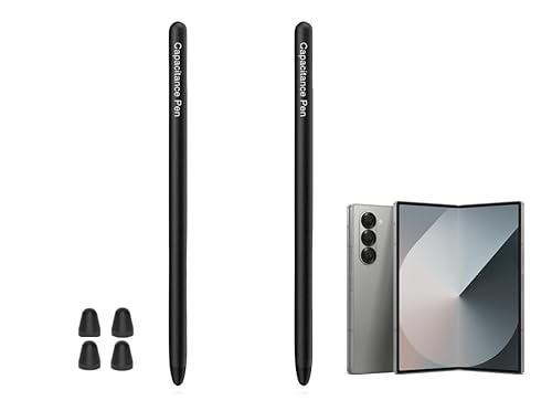 2 x Z Fold 5 Stylus Pen (unterstützt beide internen externen Bildschirm) für Samsung Galaxy Z Fold 5 S Pen (Single Black) (2) von thexxa