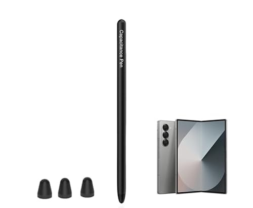 Eingabestift für Fold 6 Stift (unterstützt beide internen externen Bildschirm) für Samsung Galaxy Z Fold 6 S Pen (schwarz) von thexxa