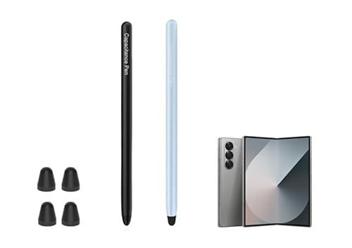 Eingabestift für Fold 6 Stift (unterstützt sowohl interne externe Bildschirme) für Samsung Galaxy Z Fold 6 S Pen (Schwarz + Blau) von thexxa