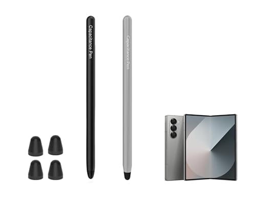 Eingabestift für Fold 6 Stift (unterstützt sowohl interne externe Bildschirme) für Samsung Galaxy Z Fold 6 S Pen (Schwarz + Grau) von thexxa