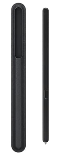 thexxa Galaxy Z Fold 5 Edition S Pen Eingabestift mit Lederscheide + Spitzen/Spitzen (Schwarz) für Galaxy Z Fold 5 von thexxa