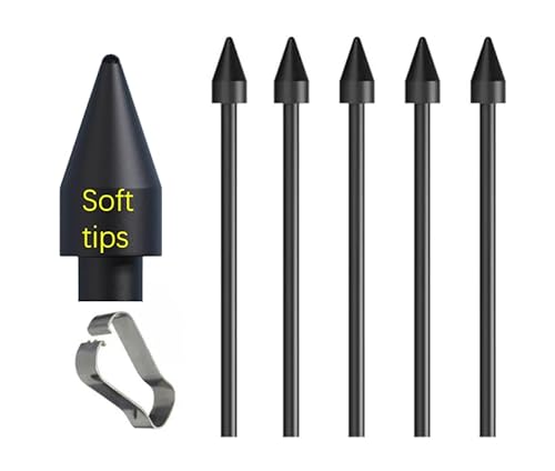 Galaxy Tab S8 Stiftspitzen für Samsung Galaxy Tab S8 Plus, OEM Stylus Pen Filzspitzen, Ersatzspitzen, Schwarz, 5 Stück Galaxy Tab S8 Stiftspitzen für Samsung Galaxy Tab S8 Plus, OEM Stylus Pen Filzspitzen, Ersatzspitzen, Schwarz, 5 Stück von thexxa