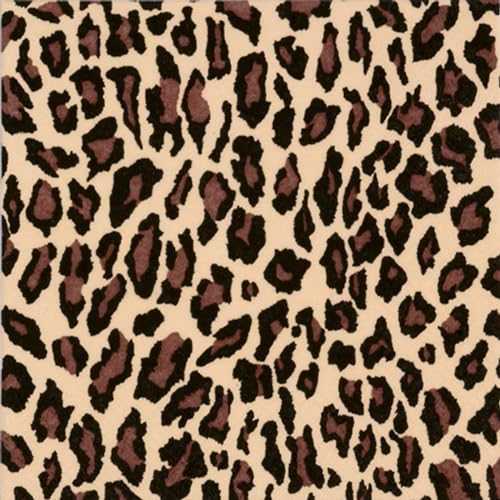 Servietten Papier 33x33cm 3-lagig 20 Stück Leopard Muster - hochwertig & nachhaltig - Einweg Motivservietten Partyservietten - Papierservietten für Geburtstag - Braun von ti-flair