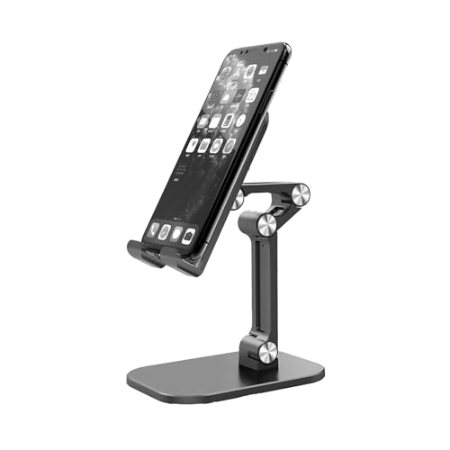 tieedhfu Faltbar und Mini Größe, breite Kompatibilität, Faltbarer Telefon/Tablet Halter aus Kunststoff für Smartphones und, Schwarz tieedhfu Faltbar und Mini Größe, breite Kompatibilität, Faltbarer Telefon/Tablet Halter aus Kunststoff für Smartphones und, Schwarz von tieedhfu
