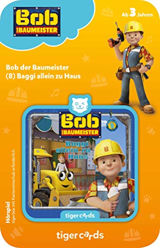 tigermedia tigercard Bob der Baumeister Folge 8 Baggi allein zu Haus Kita Geschenk tigerbox Hörbox Hörspiel Kassetten CD Hörbücher Kindermusik von tigermedia