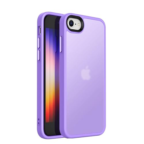 tigratigro Case for iPhone SE 2022/SE2020, Case iPhone 7/8 4.7 inch, Transparent Matte Texture, Flexible and Anti-Fingerprint, Texture Similar to Skin (Lavender) von tigratigro