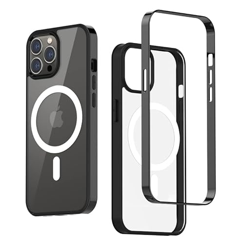 tigratigro] iPhone 13 Pro Case Compatible with Mag-Safe Electroplating Frame + TPU + PC Transparent Back Shockproof Super Durable (Graphite) von tigratigro