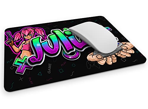 timalo® Cooles Gamer Mousepad mit Namen Bedrucken Lassen | Mauspad Gaming Bild Graffiti für Mädchen | Mousepad-g-12 von timalo