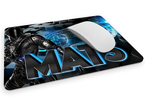timalo® Cooles Gaming Mousepad mit Namen | Gamer Motiv Mauspad Konsole personalisiert mit Wunschname für Jungen | Mousepad-g-34 von timalo