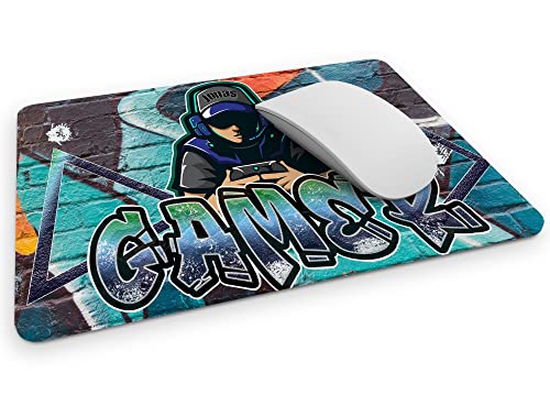 timalo® Cooles Graffiti Mousepad personalisiert mit Namen Bedrucken Lassen | Mauspad Gamer selbst gestalten | Mousepad-g-21-270x190 von timalo