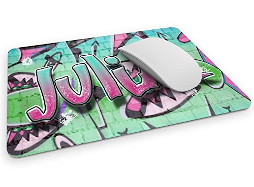 timalo® Cooles Mousepad Graffiti mit Namen | Gamer Mauspad personalisiert mit Wunschname für Mädchen | Mousepad-g-28 von timalo
