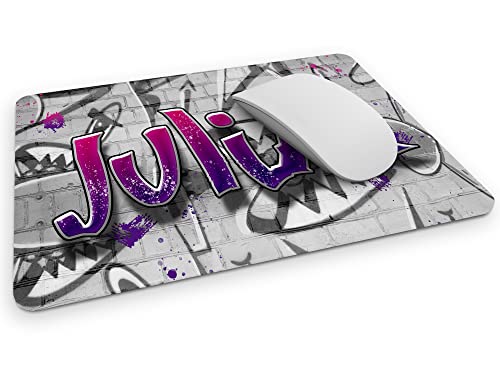 timalo® Cooles Mousepad Graffiti mit Namen | Gamer Mauspad personalisiert mit Wunschname für Mädchen | Mousepad-g-29 von timalo