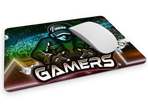 timalo® Gamer Mousepad mit Namen | Gaming Mauspad personalisiert mit Wunschname für Jungen | Mousepad-g-25-270x190 von timalo