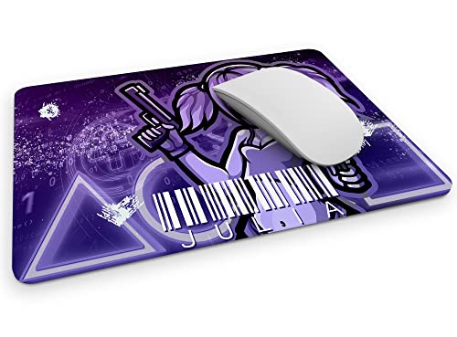 timalo® Gamerpad mit Namen Bedrucken Lassen | Mauspad Gamer personalisiert mit echtem Barcode Mousepad für Mädchen | Mousepad-g-24 von timalo