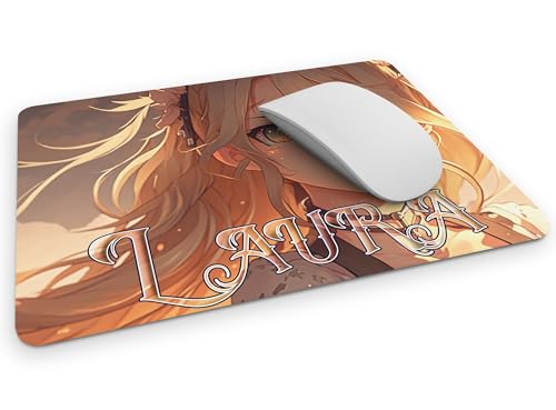 timalo® Gaming Mousepad personalisiert mit Namen | Mauspad mit Namen Geschenk für Gamer | Wunschname Gaming Zone | Mädchen Anime von timalo