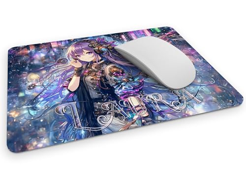 timalo® Gaming Mousepad personalisiert mit Namen | Mauspad mit Namen Geschenk für Gamer | Wunschname Gaming Zone | Mädchen Anime von timalo