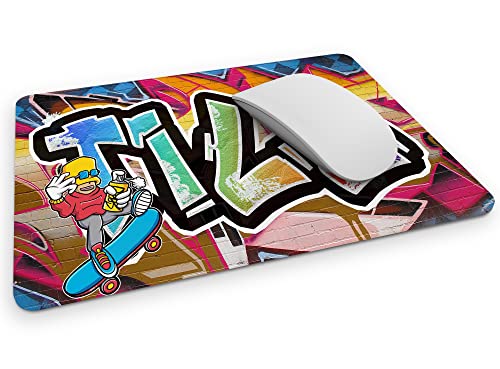 timalo® Graffiti Mousepad personalisiert mit Namen Bedrucken Lassen | Mauspad Gamer selbst gestalten | Mousepad-g-14 von timalo