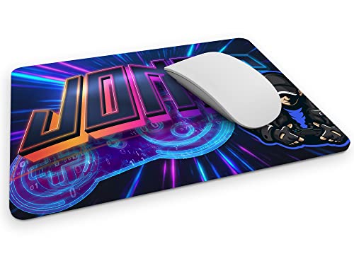 timalo® Individuelles Gamer Mousepad mit Namen Bedrucken Lassen | Mauspad Gaming Bild Konsole Neon | Mousepad-g-09-270x190 von timalo