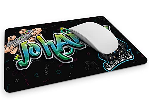 timalo® Personalisiertes Gamer Mousepad mit Namen Bedrucken Lassen | Mauspad Gaming Bild Graffiti | Mousepad-g-11 von timalo