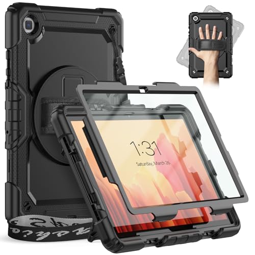 Timecity Hülle für Samsung Galaxy Tab A7 10,4 Zoll 2022/2020 SM-T500/ T505/ T507 Stoßfeste Schutzhülle mit Displayschutz Handschlaufe Schultergurt Drehbarer-Ständer Stifthalter Outdoor - Schwarz Timecity Hülle für Samsung Galaxy Tab A7 10,4 Zoll 2022/2020 SM-T500/ T505/ T507 Stoßfeste Schutzhülle mit Displayschutz Handschlaufe Schultergurt Drehbarer-Ständer Stifthalter Outdoor - Schwarz von timecity