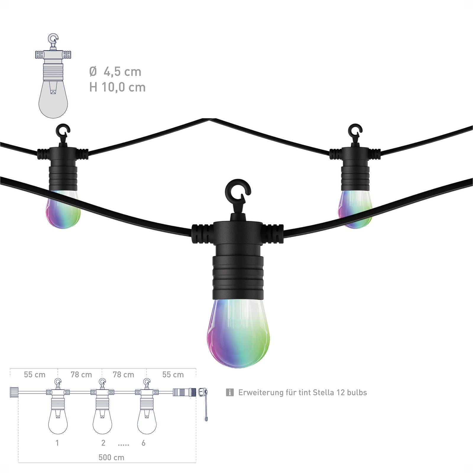 LED-Lichterkette tint Stella Extension Erweiterung LED-Lichterkette tint Stella Extension Erweiterung von tint