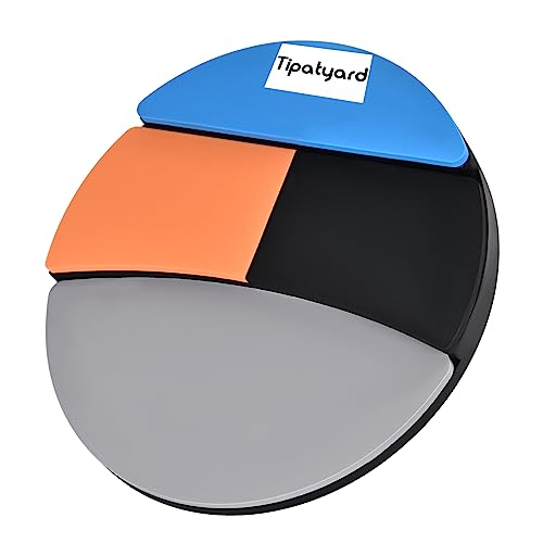 Tipatyard Drum Practice Pad, 12 Zoll Silent Practice Pad mit vier verschiedenen Spielflächen von tipatyard