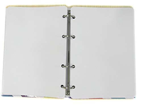 200 Blatt Nachfüllung für Agenda mit 4 Ringe - Format A5 - Weißpapier 120g/m von tipome.com