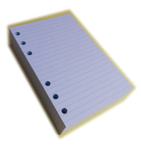 tipome.com 200 Blatt Nachfüllung für Agenda mit 6 Ringe - A6 Personal 10x17cm. - kariert 5 mm (Ivory 120g/m) von tipome.com