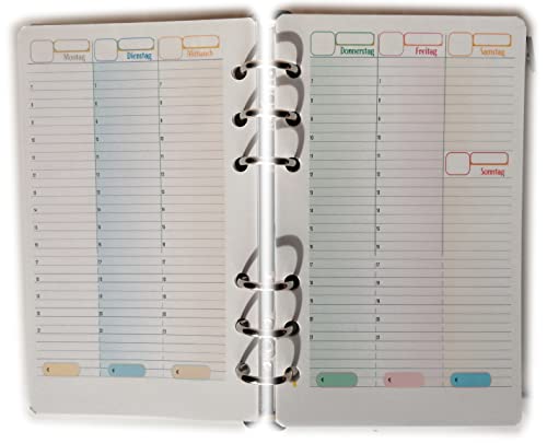 Ersatz für Oganizer A6 Personal - Wochenkalender ohne Datum (deutsch) Nachfüllpack Organizer A6 Personal ohne Daten 52 Wochen - Deutsche von tipome