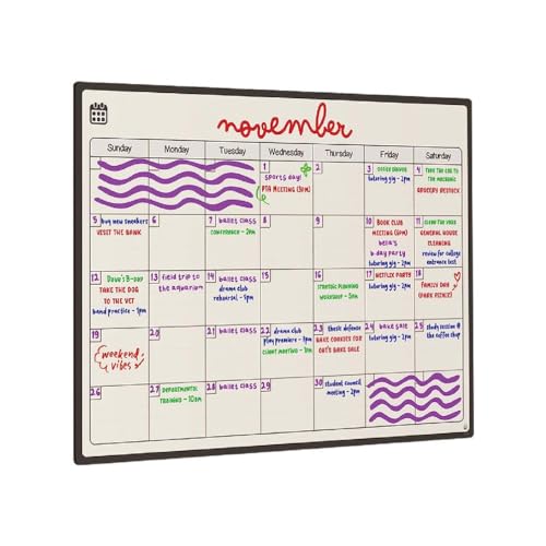 Praktische magnetische Kühlschrank-Whiteboard-Kalender, unverzichtbares Werkzeug für die Verwaltung von Aufgaben und Zeitplänen, Schlafzimmer, Schlafsaal, Handschrift, Memoboard von tixoacke