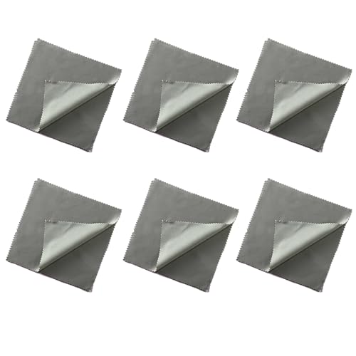 tiyiyok 12 Reinigungstücher für Brillen, Reinigungstuch und Reinigungstücher aus Mikrofaser, Mehrzweck-Reinigungstücher für Brillen, Telefone, Bildschirme und Kameralinsen (15 x 18 cm, Dunkelgrau) tiyiyok 12 Reinigungstücher für Brillen, Reinigungstuch und Reinigungstücher aus Mikrofaser, Mehrzweck-Reinigungstücher für Brillen, Telefone, Bildschirme und Kameralinsen (15 x 18 cm, Dunkelgrau) von tiyiyok