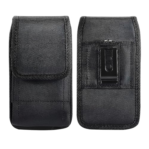 tiyiyok Handy-Gürteltasche, Mehrzwecktasche für Wandern, Handy-Gürteltasche, Handyhüllen für Herren, praktische und robuste schwarze Gürteltasche (Größe L) von tiyiyok