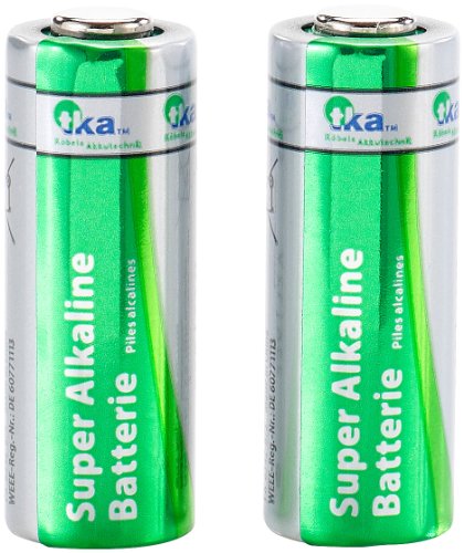 tka Köbele Akkutechnik 12 Volt Batterie: Alkaline Batterie A23/12 V High Voltage, 2er-Set (A23s 12V, Batterie A23s, Taschenlampen) von tka Köbele Akkutechnik