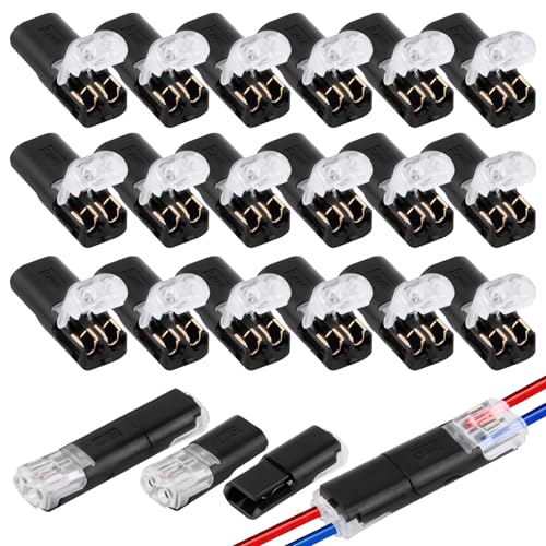 tlidfgeo 40 Stück Steckverbinder 2 Polig, Kabelverbinder Wasserdicht Steckverbinder Praktischer Schneller Kabelstecker 18-22AWG Draht-Schnellspleiß-Steckverbinder Kabel Crimp Anschluss tlidfgeo 40 Stück Steckverbinder 2 Polig, Kabelverbinder Wasserdicht Steckverbinder Praktischer Schneller Kabelstecker 18-22AWG Draht-Schnellspleiß-Steckverbinder Kabel Crimp Anschluss von tlidfgeo