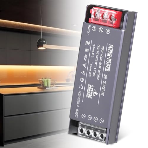 tlidfgeo LED Trafo, 24V 100W LED Treiber Netzteil, AC 240V auf 24V DC 4.2A Slim LED Stromversorgung, LED Transformator für LED-Streifen, Glühbirnen, Gartenleuchten, Schrankleuchten tlidfgeo LED Trafo, 24V 100W LED Treiber Netzteil, AC 240V auf 24V DC 4.2A Slim LED Stromversorgung, LED Transformator für LED-Streifen, Glühbirnen, Gartenleuchten, Schrankleuchten von tlidfgeo