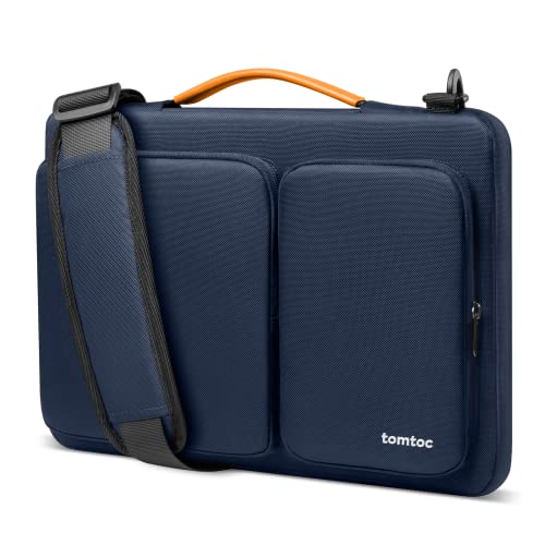 tomtoc 15,6 Zoll Tasche Hülle für 15,6" Acer Aspire/Nitro 5, 15.6 Lenovo IdeaPad, HP Pavilion/Envy, Dell Inspiron 16, ASUS Chromebook/VivoBook, Rundumschutz Laptop Schultertasche Sleeve von tomtoc