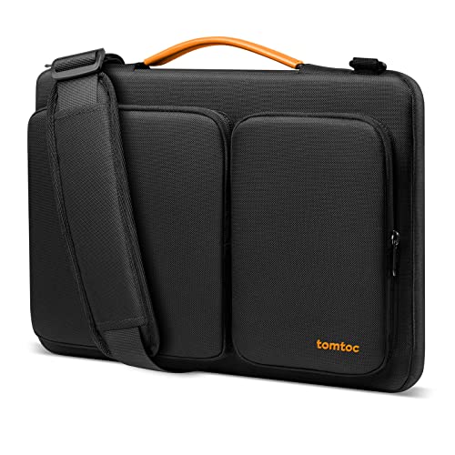 tomtoc 15,6 Zoll Tasche Hülle für 15,6" Acer Aspire/Nitro 5, 15.6 Lenovo IdeaPad, HP Pavilion/Envy, Dell Inspiron 16, ASUS Chromebook/VivoBook, Rundumschutz Laptop Schultertasche Sleeve von tomtoc