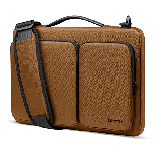 tomtoc 15,6 Zoll Tasche Hülle für 15,6" Acer Aspire 5/Nitro 5, 15.6 Lenovo IdeaPad, HP Pavilion/Envy, Dell Inspiron 16, ASUS Chromebook/VivoBook, Rundumschutz Laptop Schultertasche Sleeve von tomtoc