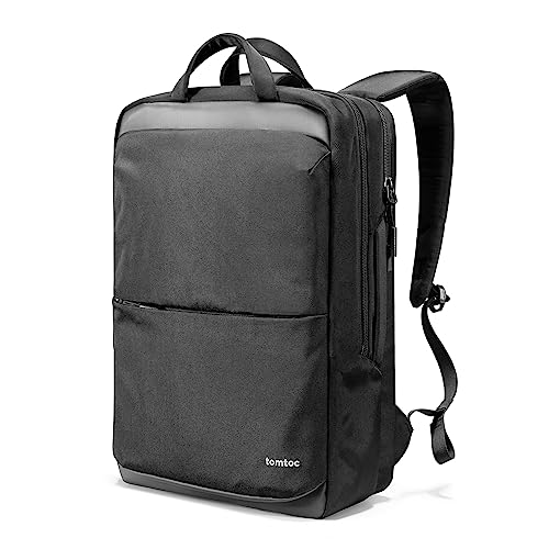 tomtoc 17,3-Zoll Laptop Rucksack, 30 Liter Reise Rucksäcke Professional Travel Backpack mit Kabel Durchgangstasche für Arbeit, Business, Wochenendtrip von tomtoc